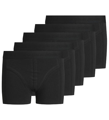 Jack & Jones Boxers - Jacsimple - 5-Pack - Black/Black