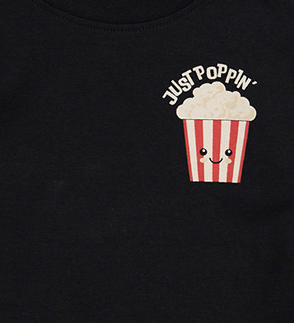 The New Siblings Bluse - TnsMalcom - Black Beauty m. Popcorn