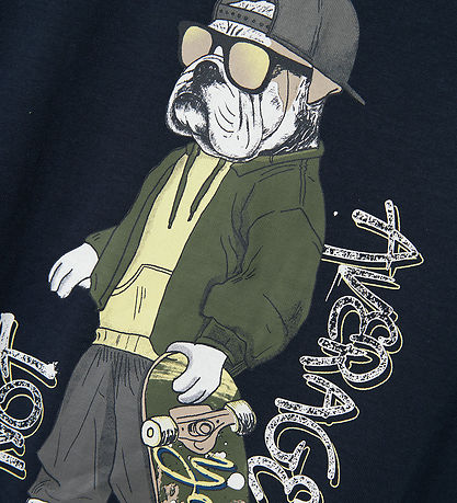 Name It T-shirt - NkmTeaske - Navy Blazer w. Print