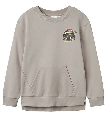 Name It Sweatshirt - NkmTofigo - Ash w. Print