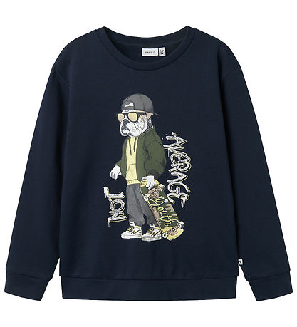 Name It Sweatshirt - NkmTehogo - Navy Blazer w. Print