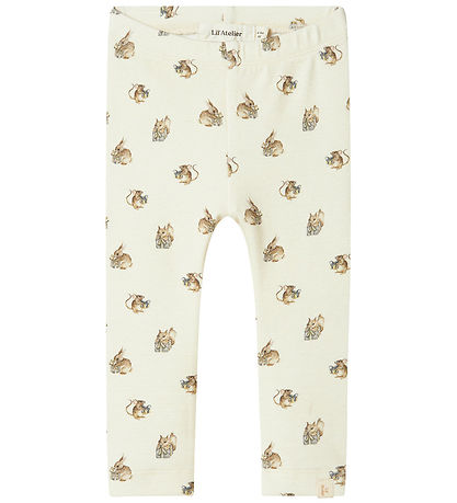Lil' Atelier Trousers - NbnGayo - Turtledove w. Print