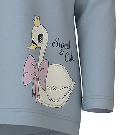 Name It Blouse - NmfVix - Subdued Blue/Swan