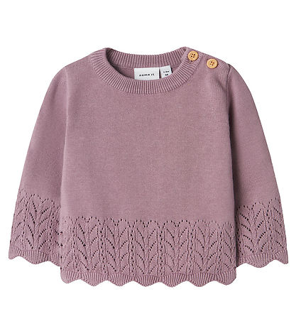 Name It Blouse - NbfTimie - Knitted - Elderberry