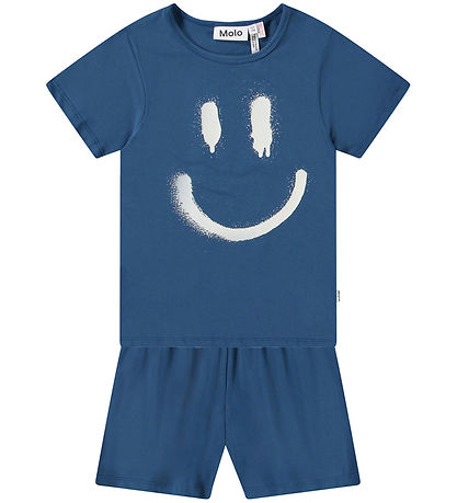 Molo Pyjama Set - T-shirt/Shorts - Luvis - Best Blue