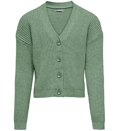 Kids Only Cardigan - Rib - Strick - KogMandy - Hedge Green/Melan