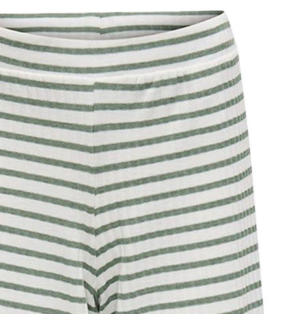 Kids Only Trousers - KogNella - Rib - Cloud Dancer/Hedge Green