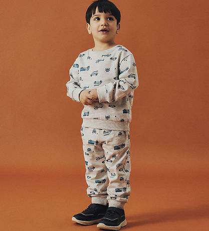 Name It Sweatpants - NmmTroy - Light Grey Melange