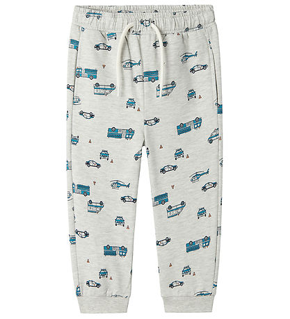 Name It Sweatpants - NmmTroy - Light Grey Melange