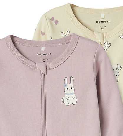 Name It Schlafanzug - Noos - 2er-Pack - NbfNightsuit Rabbit - Su