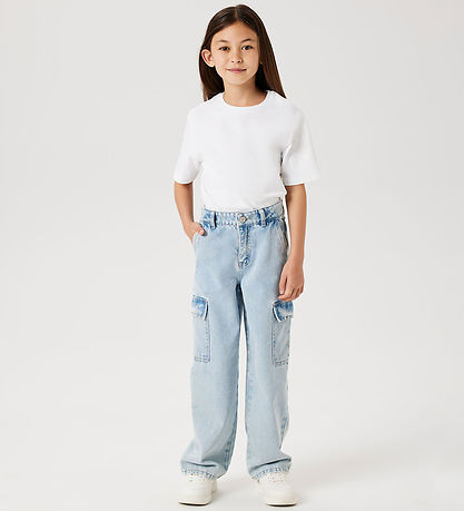 Name It Jeans - Cargo - Noos - NkfRose - Light Blue Bleached Den