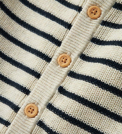 Name It Cardigan - Prjónað - NbmMast - Peyote Melange M. Rendur
