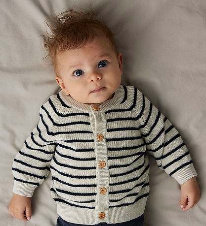 Name It Cardigan - Prjónað - NbmMast - Peyote Melange M. Rendur