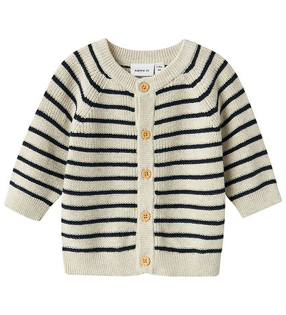 Name It Cardigan - Prjónað - NbmMast - Peyote Melange M. Rendur