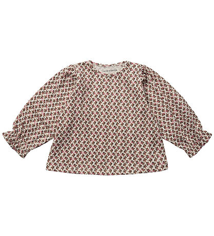 Blouse Sofie Schnoor - Élénorra - Blanc/Marron av. Fleurs