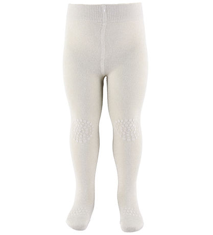 GoBabyGo Tights - Non-Slip - Bamboo - Ivory Glitter