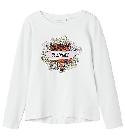 Name It Blouse - NkfVix - Bright White/Be Strong