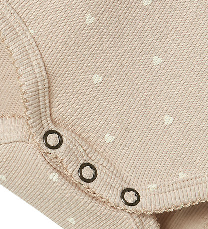 Lil' Atelier Samfella L/æ - Rib - NbfGago - Grey Morn/Heart