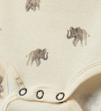Lil' Atelier Bodysuit L/æ - Rib - NbmGavo - Turtledove