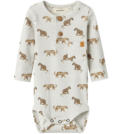 Lil' Atelier Bodysuit L/æ - Rib - NbmGavo - Vapor Blue