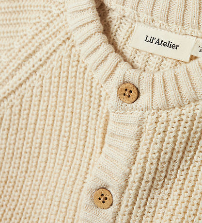 Lil' Atelier Cardigan - Stickad - NbnEmlen - Turtelduva