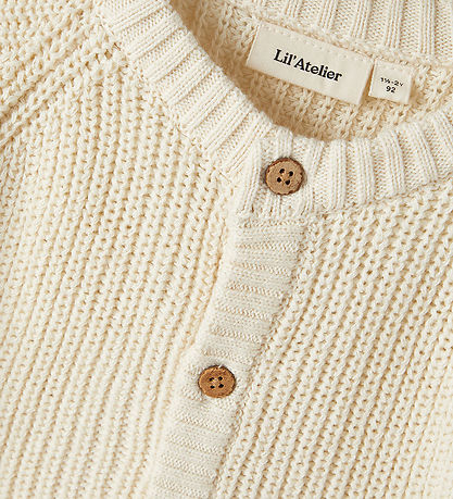 Lil' Atelier Cardigan - Stickad - NmnEmlen - Turtelduva