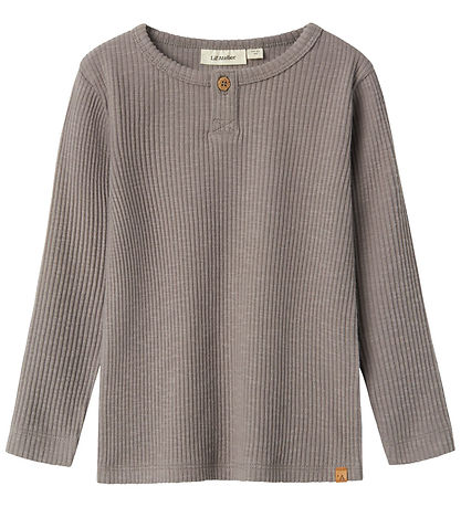 Lil' Atelier Blouse - Rib - NmmRajo - Silent Storm