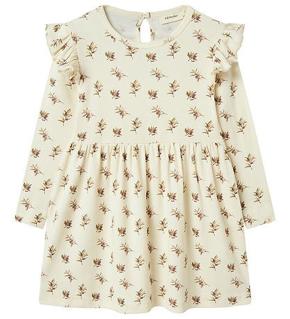 Lil' Atelier Dress - Rib - NmfGavo - Turtledove/Olive