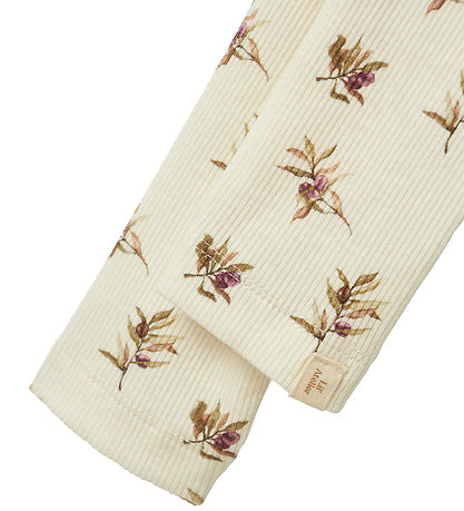 Lil' Atelier Leggings - Rib - NbfGavo - Turtildúfa/Olive