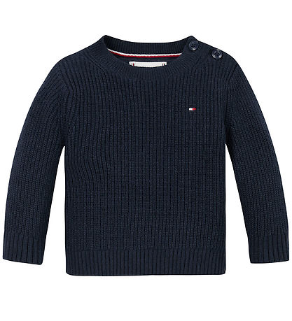 Tommy Hilfiger Blússa - Prjónað - Essential - Dark Nótt Dökkblát