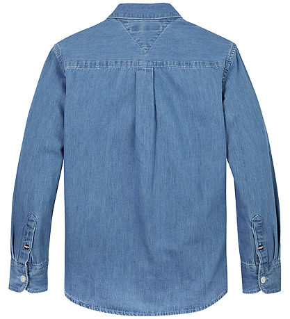 Tommy Hilfiger Skyrta - Gallaefni Chambray - Gallaefni Medium+ Þ
