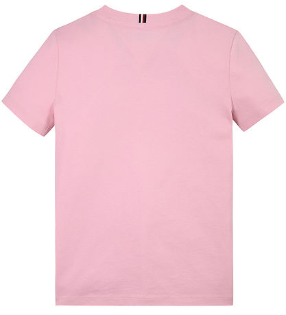 Tommy Hilfiger Stuttermabolur - Mini Corp Lógó - Bleikt Sugar