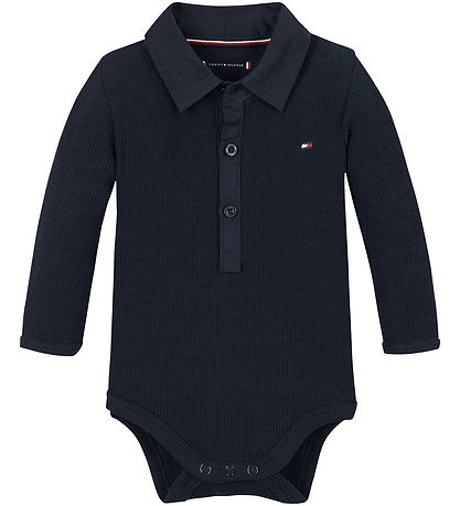 Tommy Hilfiger Polo-Karosserie L/æ - Rib - Dark Nacht Navy