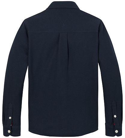 Tommy Hilfiger Hemd - Micro Waffel - Dark Nacht Navy
