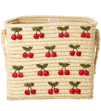 Rice Geymslukarfa - Raffia/Þang - 30x30x25 cm - Náttúrulegt M. K