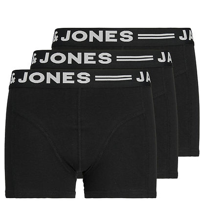 Jack & Jones Boxers - Sense Trunks - 3-Pack - Black