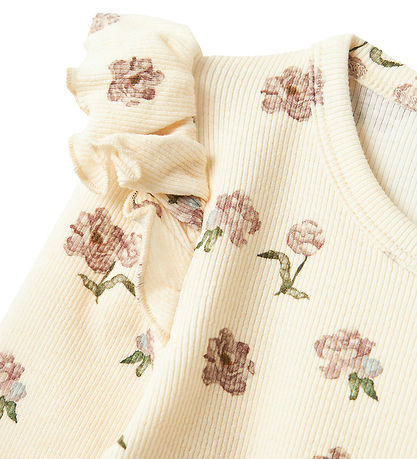 Lil' Atelier Bodysuit L/æ - NmfGavo Eko - Rib - Turtledove/Peony
