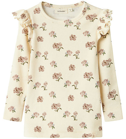 Lil' Atelier Bodysuit L/æ - NmfGavo Eko - Rib - Turtledove/Peony