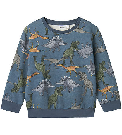 Name It Peysa - NmmBenja - China Blue M. Dino print