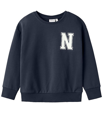 Name It Sweatshirt - NmmTollo - Navy Blazer w. White