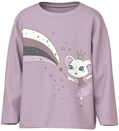 Name It Blouse - NmfValiane - Winsome Orchid/Ballet Mouse