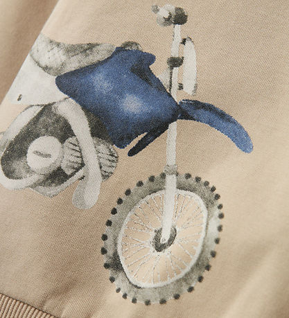 Name It Sweatshirt - NmmTeodor - Reines Kaschmir m. Motorrad Pri