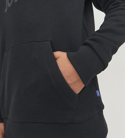 Jack & Jones Hettupeysa - Noos - JjeCorp - Black/Jr/lLarge Prent