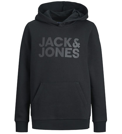Jack & Jones Hettupeysa - Noos - JjeCorp - Black/Jr/lLarge Prent