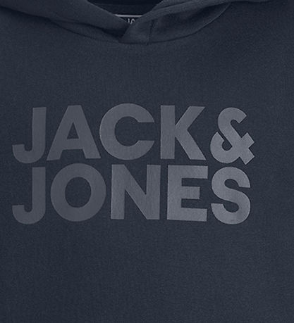 Jack & Jones Hoodie - JjeCorp Noos - Navy Blazer/Jr/Large Pr