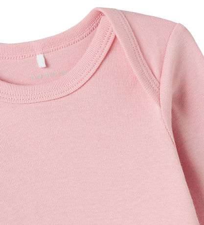 Name It Bodysuit L/æ - Noos - NbfBody - 3-Pack - Barely Pink