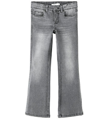 Name It Farkut - Noos - NkfPolly - Skinny Boot - Vaaleanharmaa