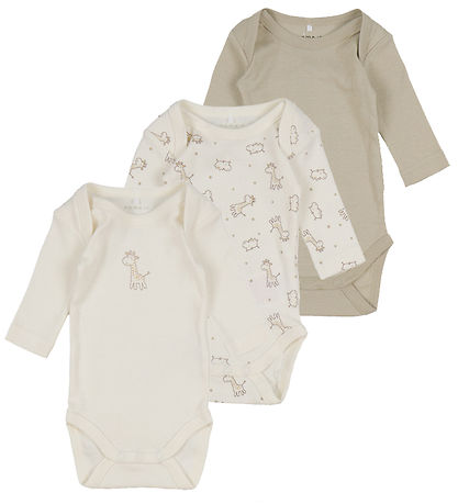 Name It Bodysuit L/æ - Noos - 3-Pack - Jet Stream