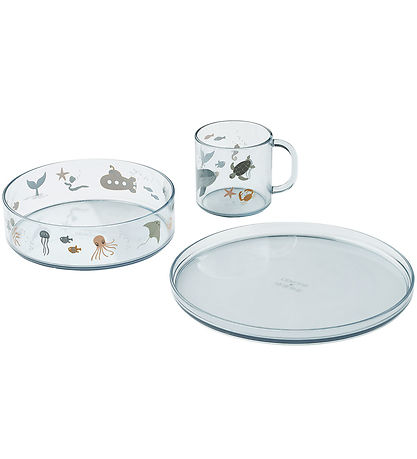 Liewood Dinner Set - 3 Parts - Siva - Sea Creature/Sandy