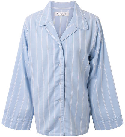 Hound Night shirt - Light blue/White Striped